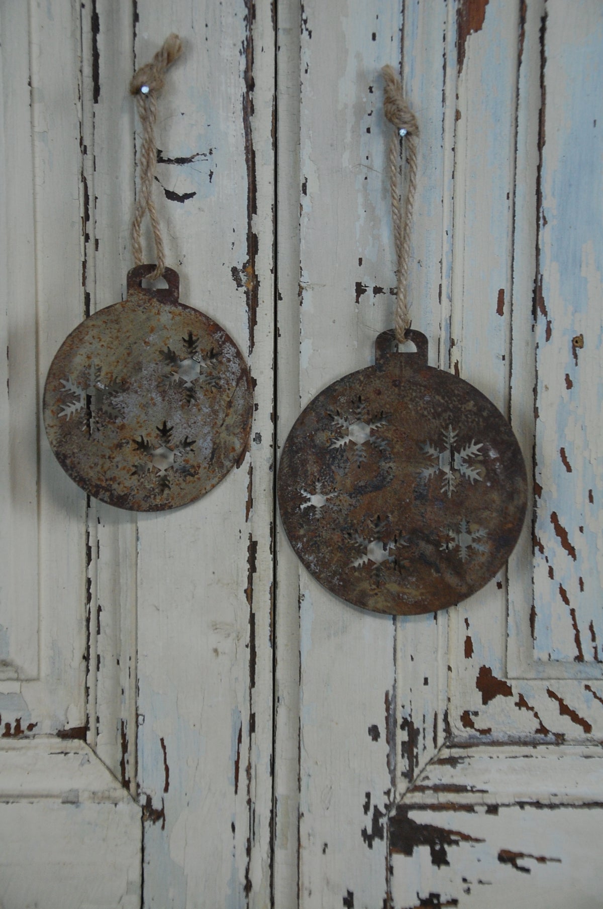 Kerst hanger "sneeuwvlok" (set van 2)
